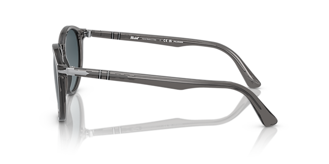 PO3152S Transparant grijs AcetaatSunglass Frames van B24, Zijaanzicht