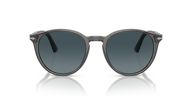 PO3152S Transparant grijs AcetaatSunglass Frames van B24, Vooraanzicht