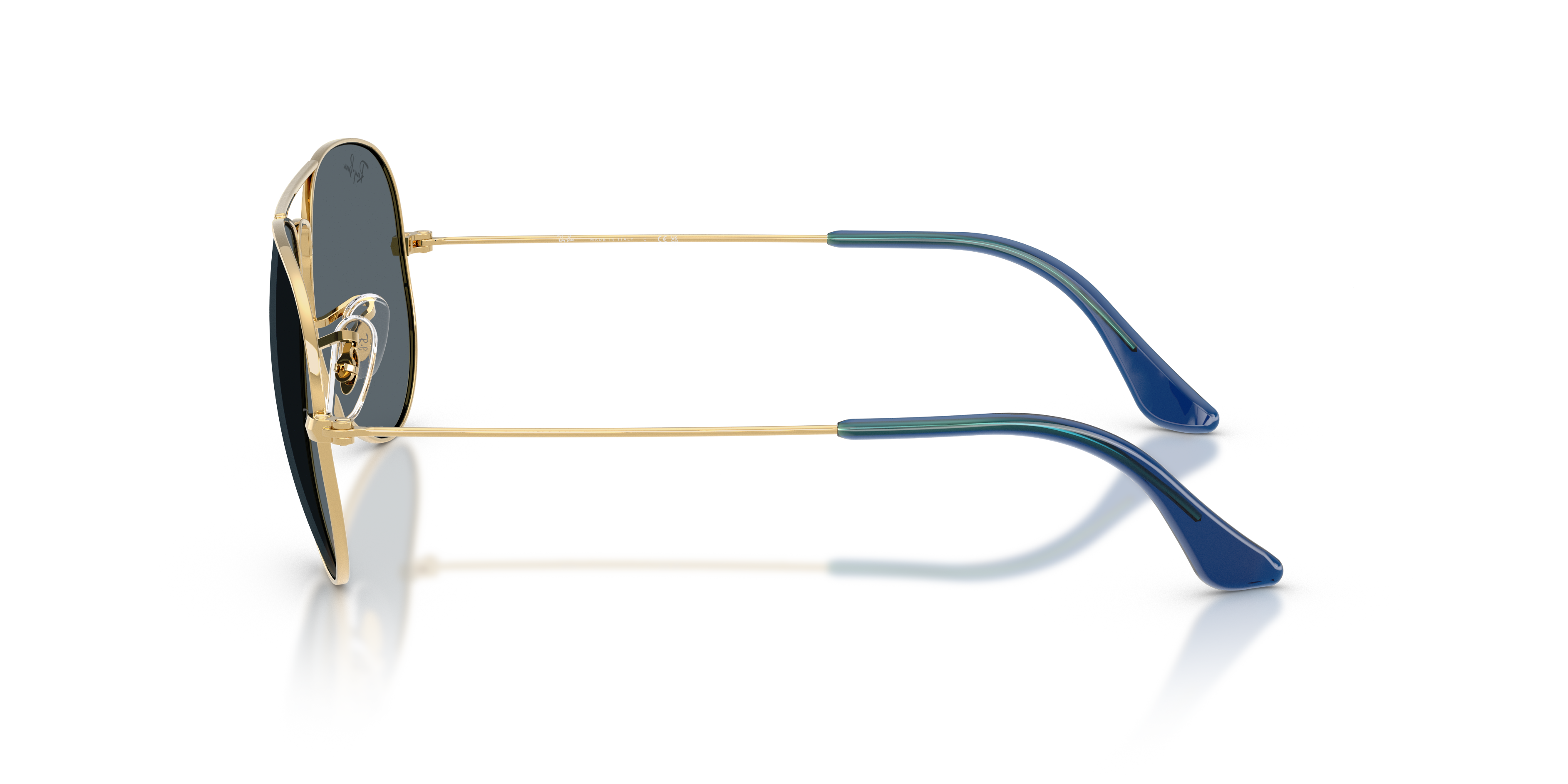 RB3025 Arista goud MetaalSunglass Frames van B24, Zijaanzicht