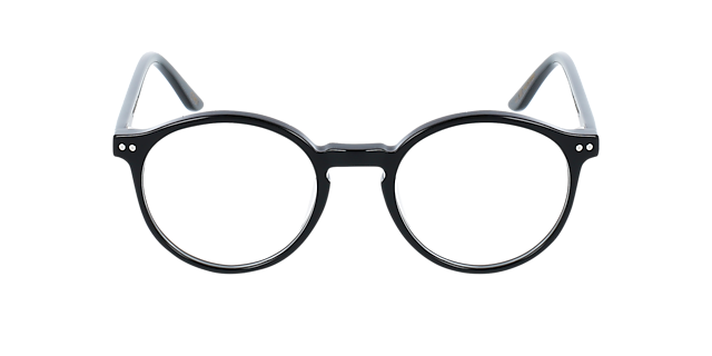 Bennett Jet Black AcetatEyeglass Frames von B24, Vorderansicht