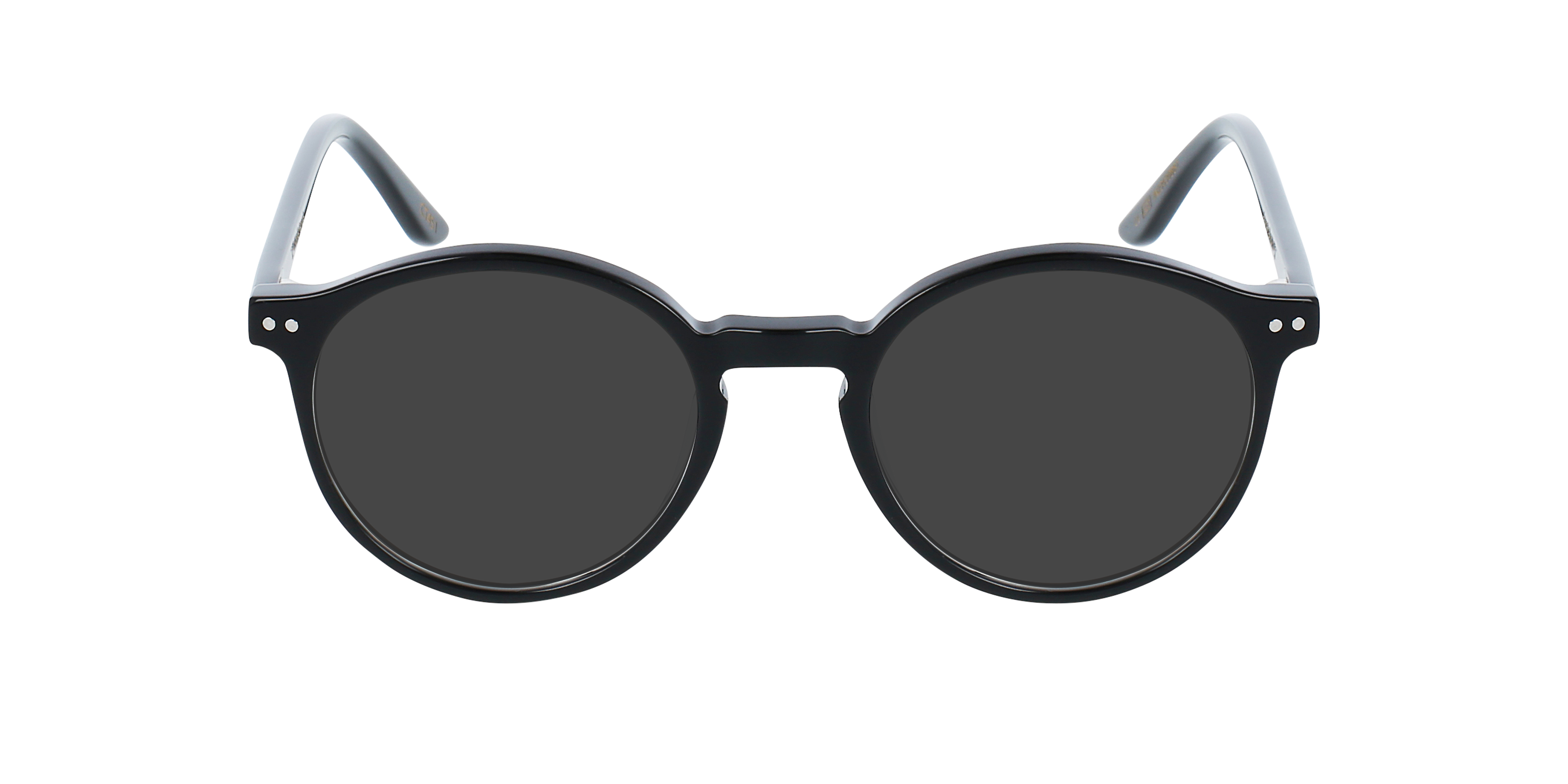 Bennett Jet Black AcetaatEyeglass Frames van B24, met getinte lenzen