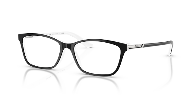 RA7044 Schwarz AcetatEyeglass Frames von B24, Dreiviertelansicht