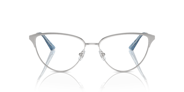 JC2002 Silber MetallEyeglass Frames von B24, Vorderansicht