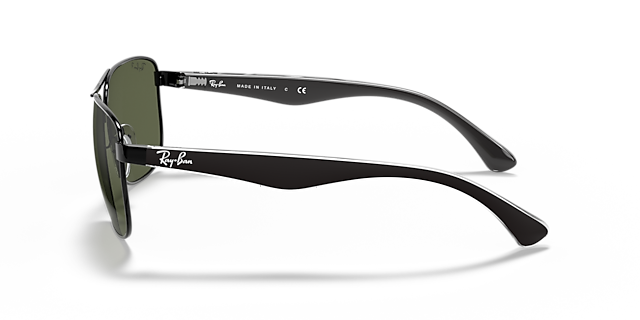RB3533 Zwart MetaalSunglass Frames van B24, Zijaanzicht