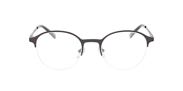 Helsinki Mattschwarz MetallEyeglass Frames von B24, Vorderansicht