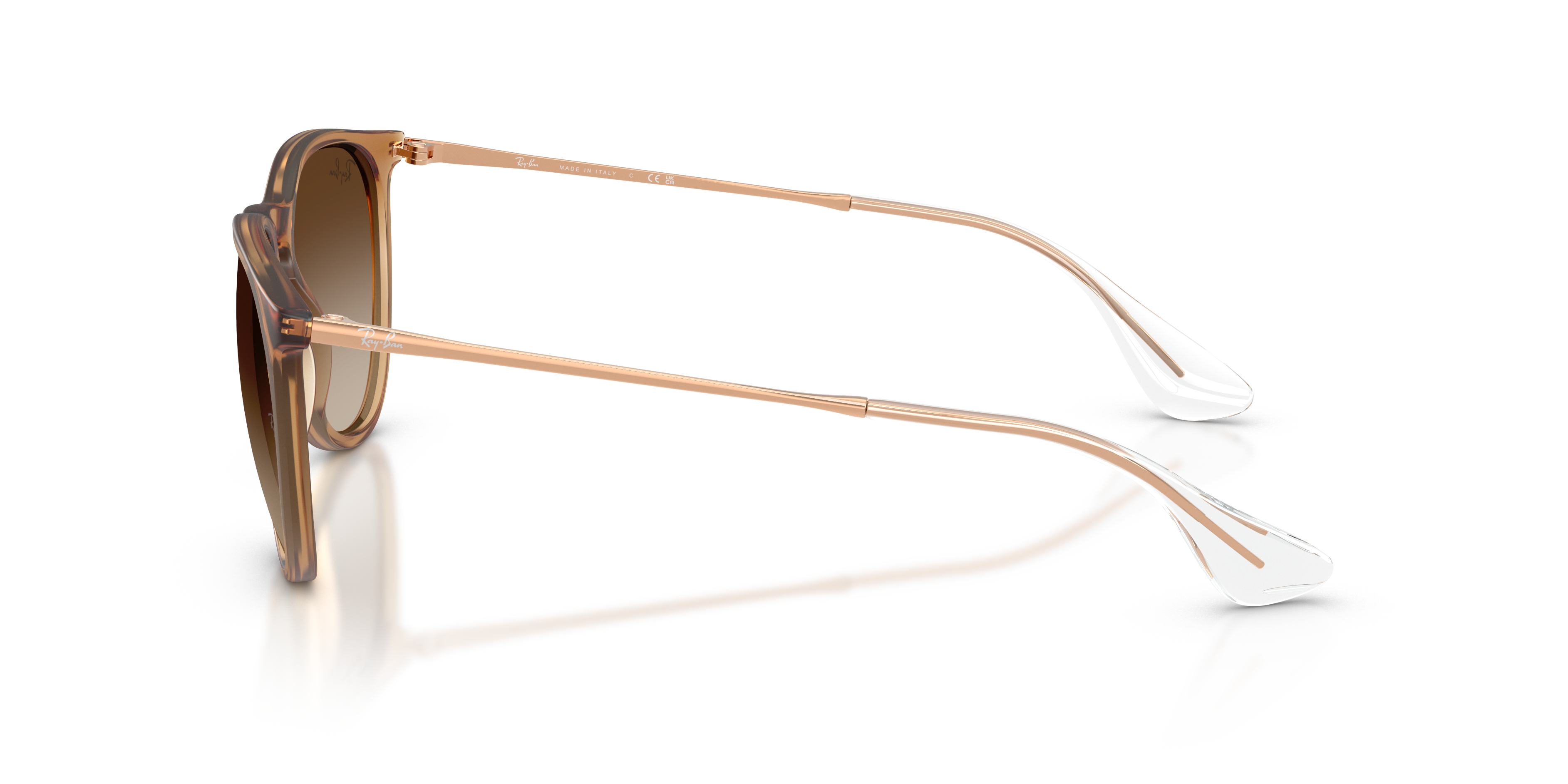 RB4171 Rubber Beige KunststofSunglass Frames van B24, Zijaanzicht