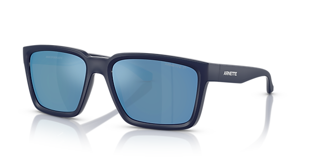 AN4346 Dark Blue Top Matte & Shiny KunststoffSunglass Frames von B24, Dreiviertelansicht