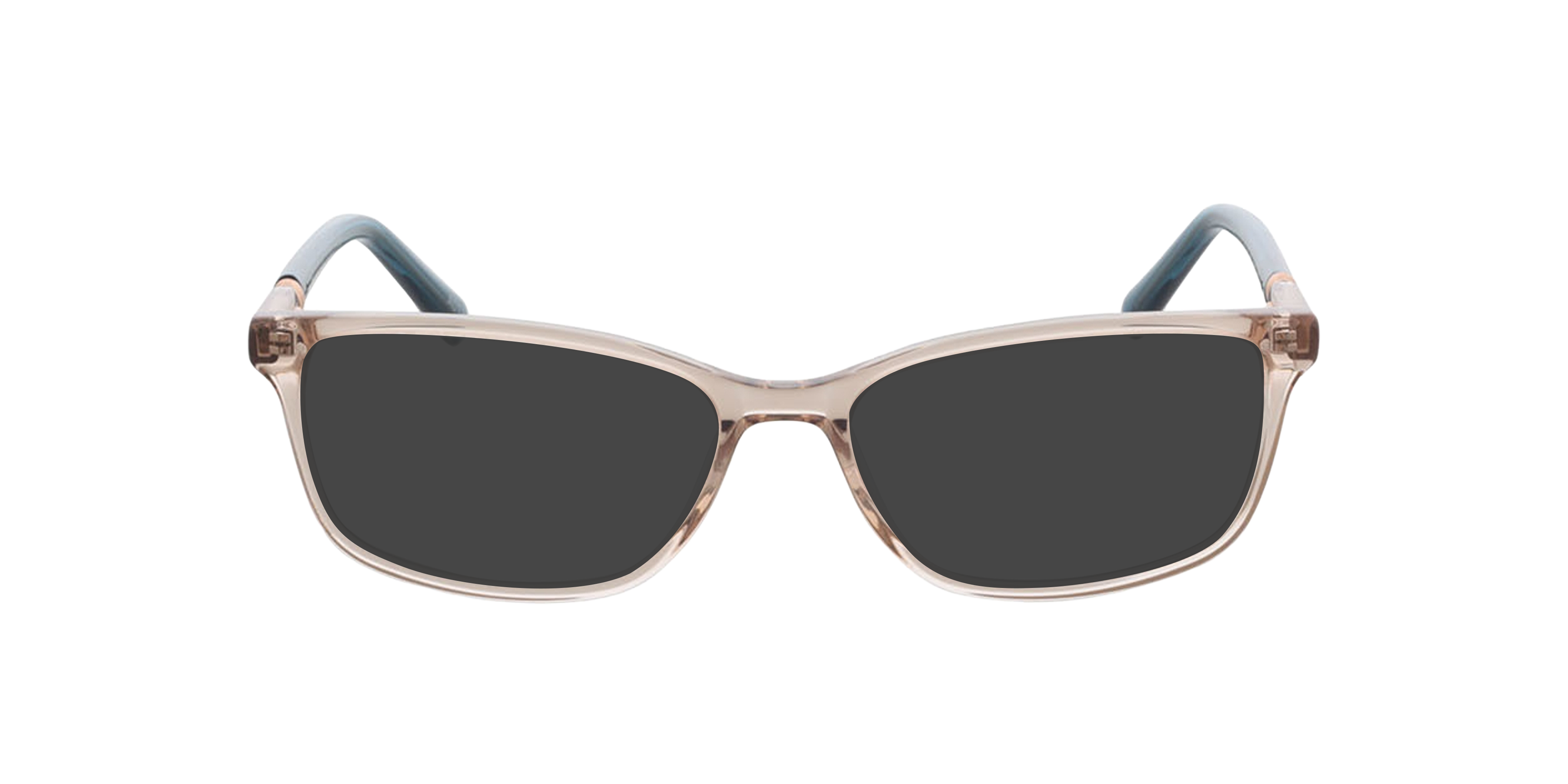 Zamora Kristal nude  &  kristal blauw AcetaatEyeglass Frames van B24, met getinte lenzen