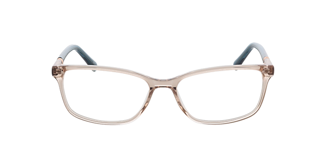 Zamora Crystal Nude & Crystal Blue AcetatEyeglass Frames von B24, Vorderansicht