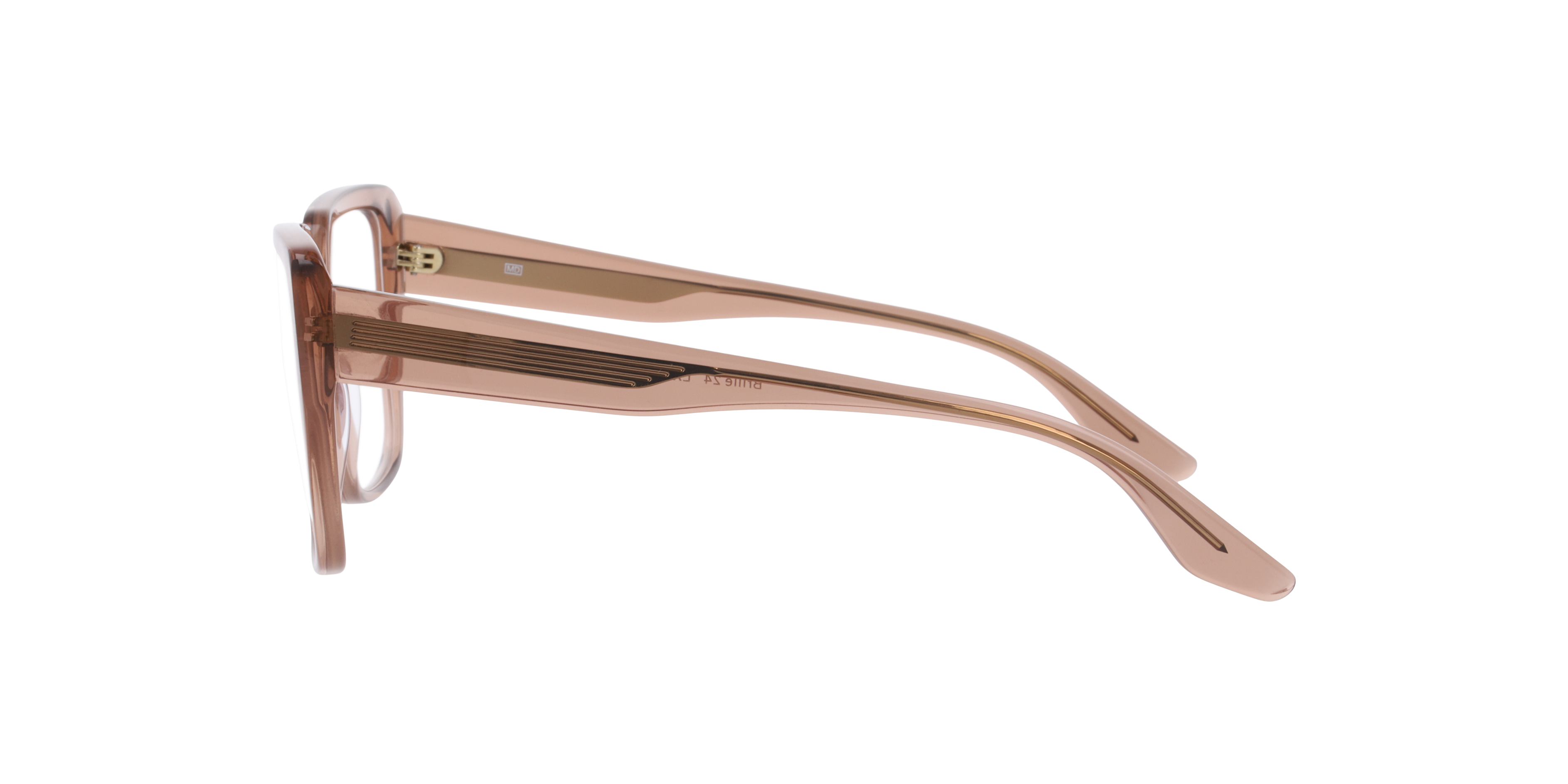 BETTY Kristallrosa AcetatEyeglass Frames von B24, Seitenansicht