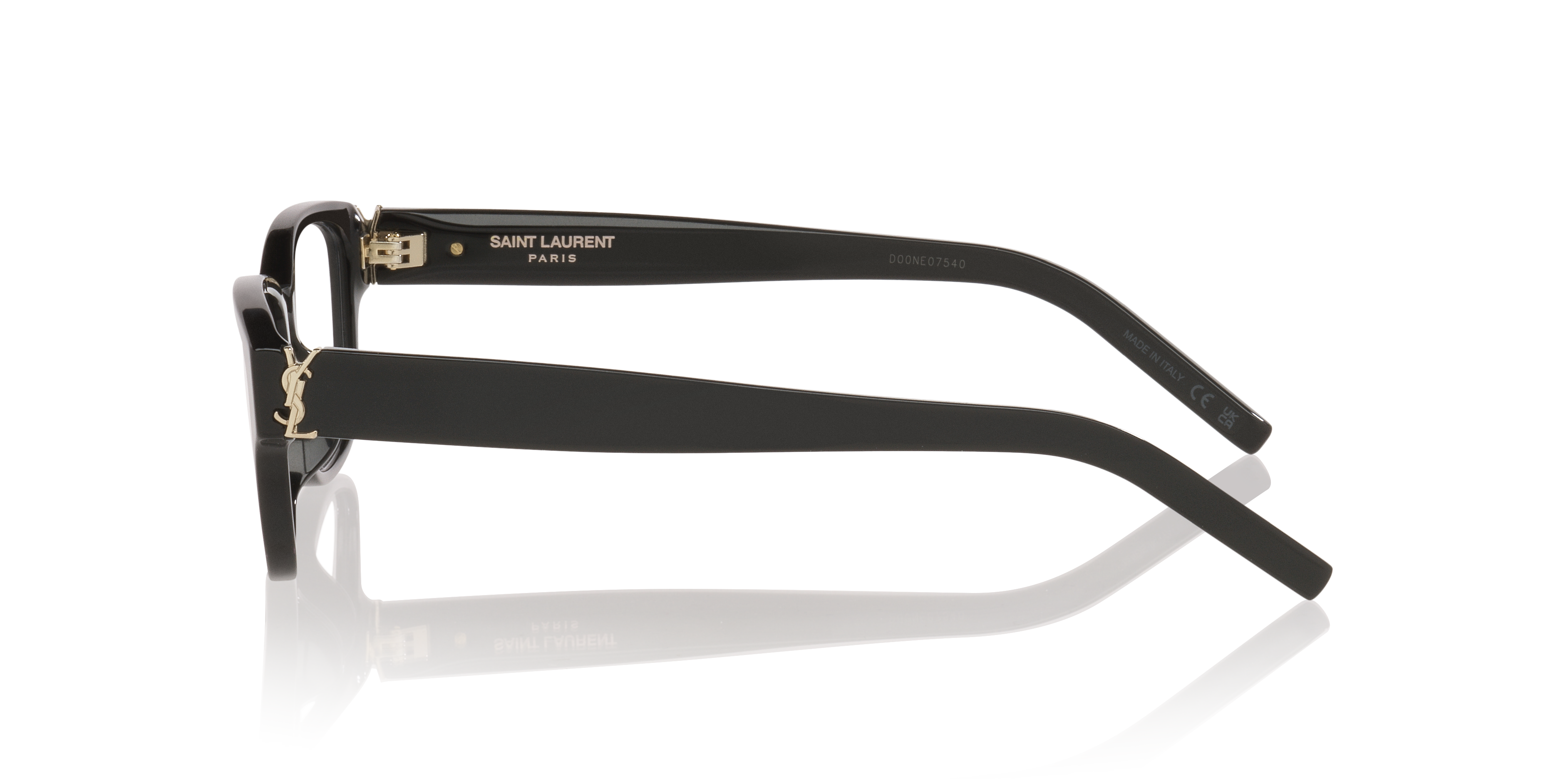 SL M149/F Zwart AcetaatEyeglass Frames van B24, Zijaanzicht
