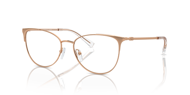 AX1034 Roségoud MetaalEyeglass Frames van B24, Hoekweergave