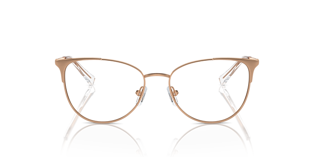 AX1034 Roségoud MetaalEyeglass Frames van B24, Vooraanzicht