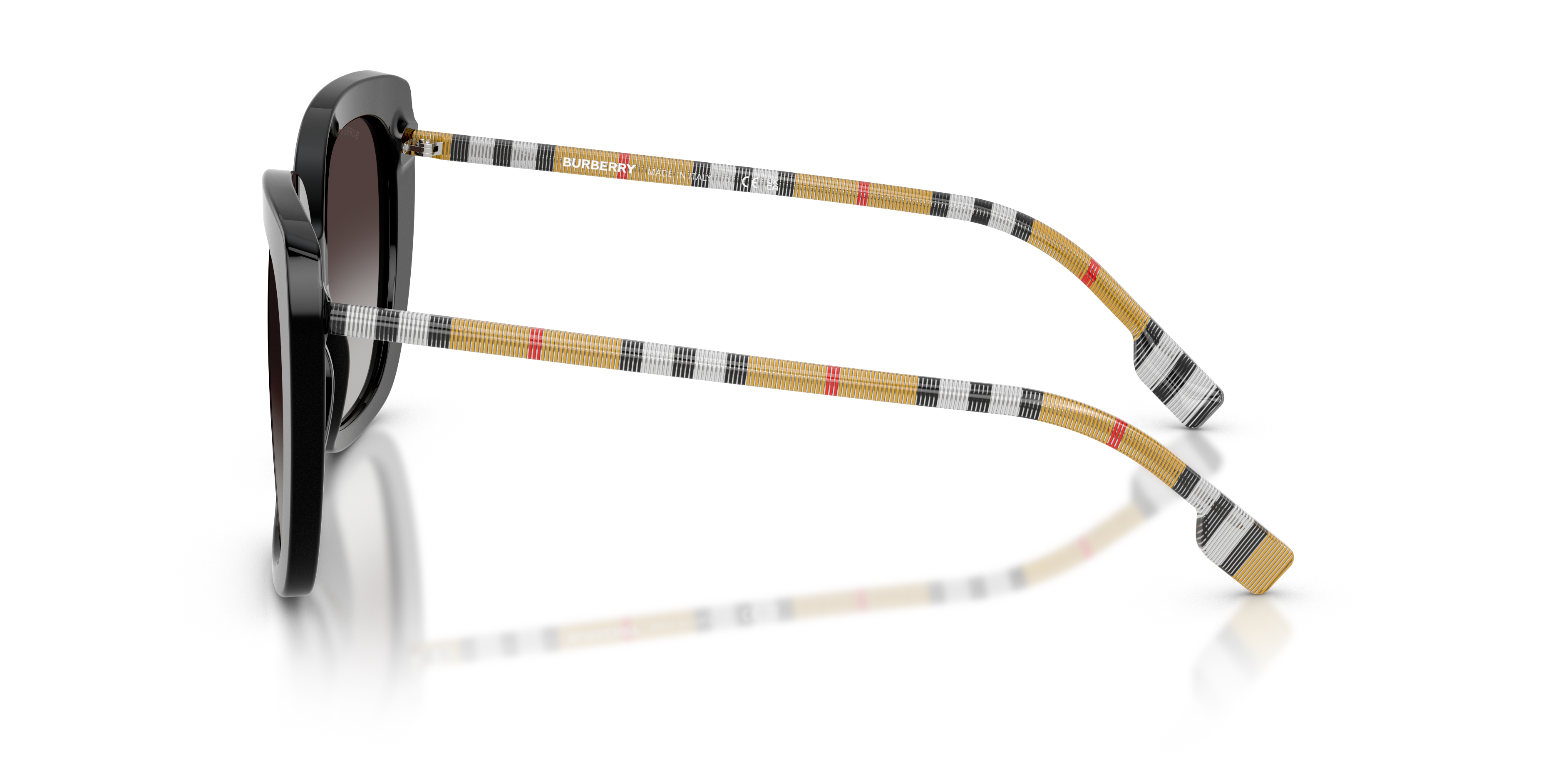 BE4323 Schwarz AcetatSunglass Frames von B24, Seitenansicht