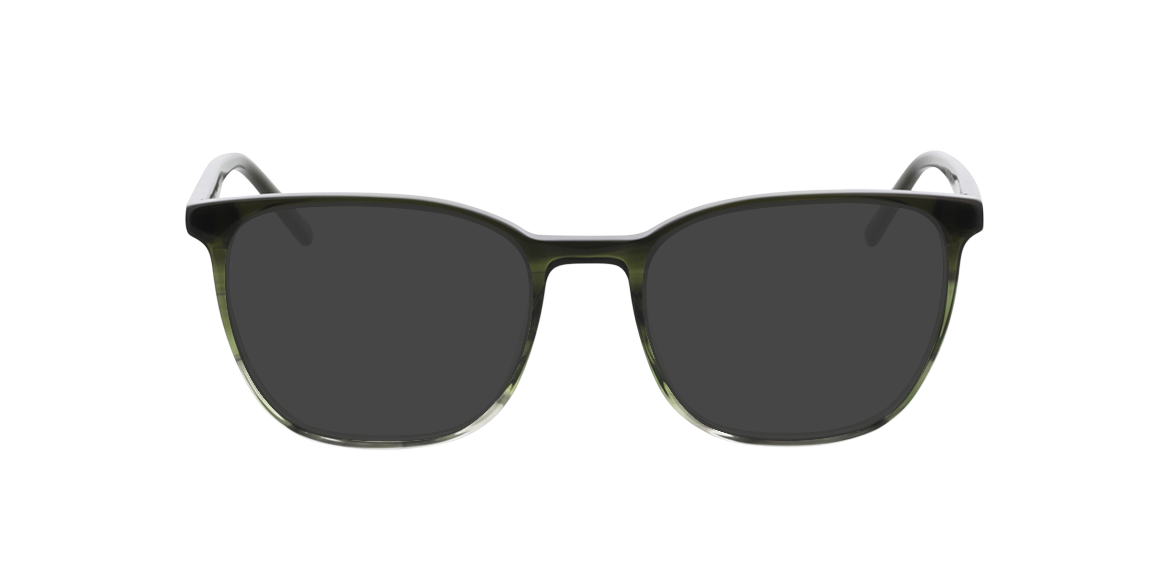 Hawkins Gradiënt groen hoorn  &  groen AcetaatEyeglass Frames van B24, met getinte lenzen