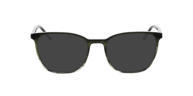 Hawkins Gradient Green Horn & Green AcetatEyeglass Frames von B24, mit getönten Gläsern