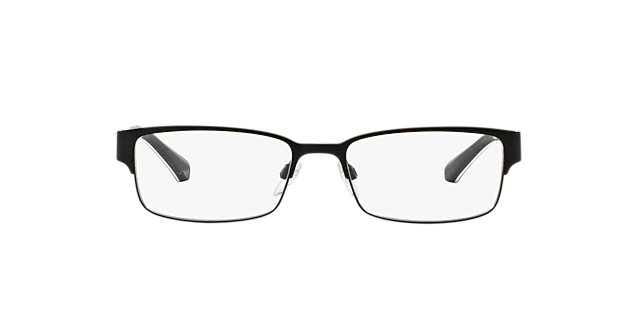 EA1036 Matzwart MetaalEyeglass Frames van B24, Vooraanzicht