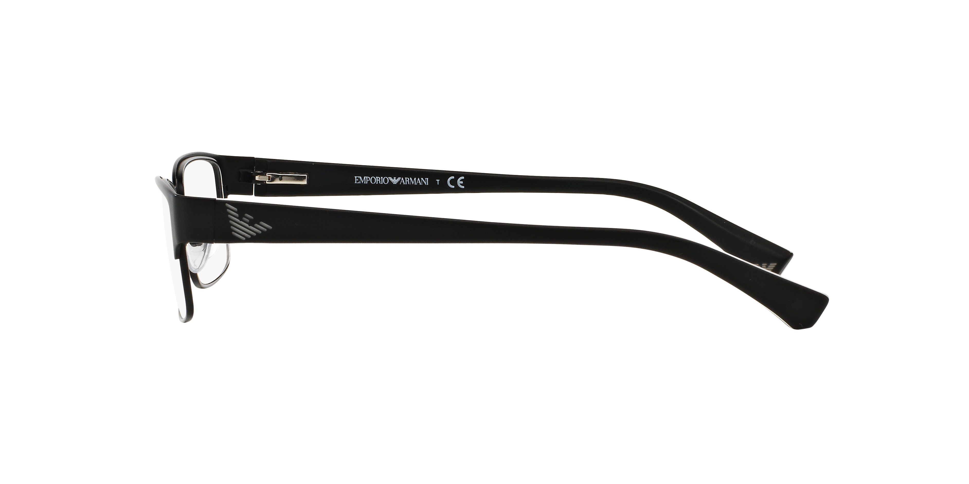 EA1036 Matt Schwarz MetallEyeglass Frames von B24, Seitenansicht
