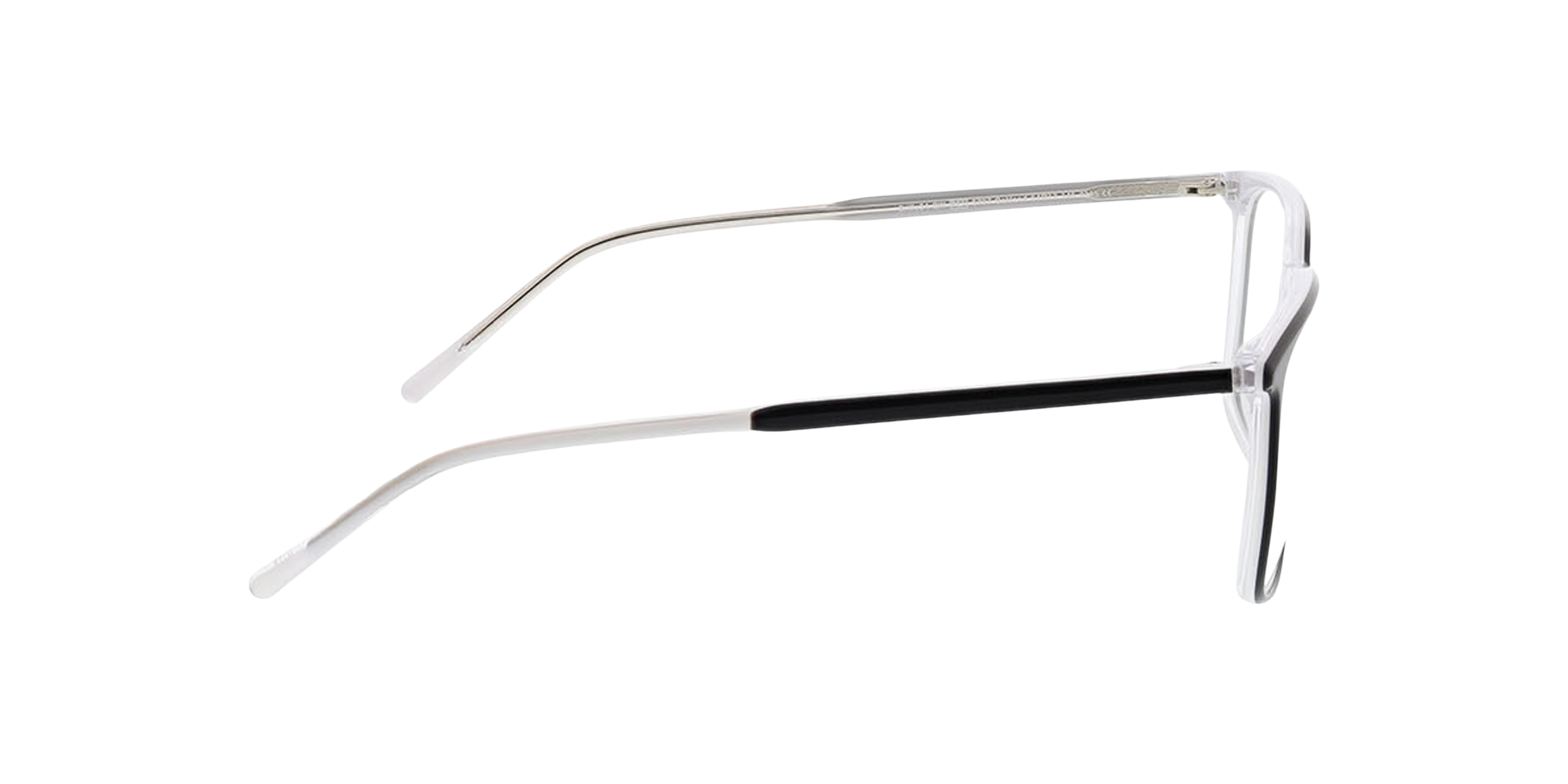 Oakland Drielaags zwart  &  kristal AcetaatEyeglass Frames van B24, Zijaanzicht