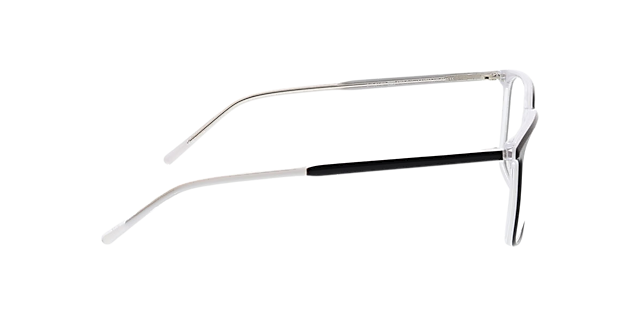 Oakland Trilayer Black & Crystal AcetatEyeglass Frames von B24, Seitenansicht