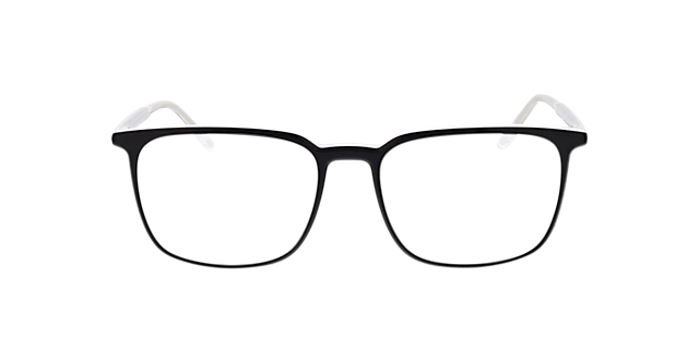 Oakland Trilayer Black & Crystal AcetatEyeglass Frames von B24, Vorderansicht