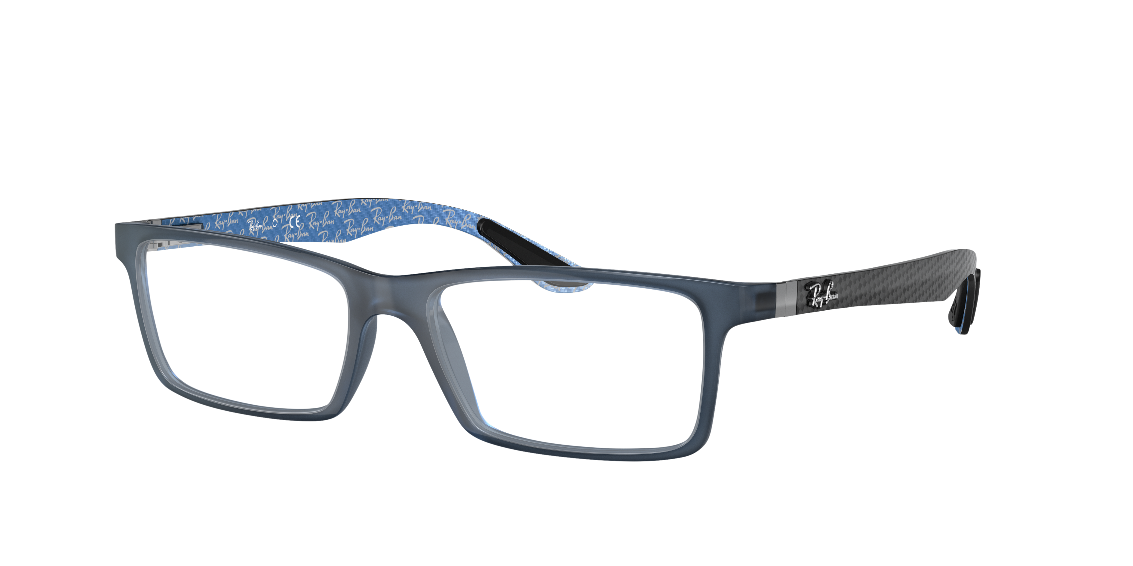 RB8901 Blau KunststoffEyeglass Frames von B24, Dreiviertelansicht