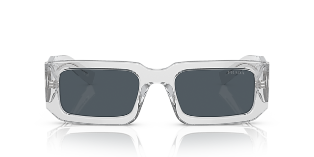 PR 06YS Grau transparent AcetatSunglass Frames von B24, Vorderansicht