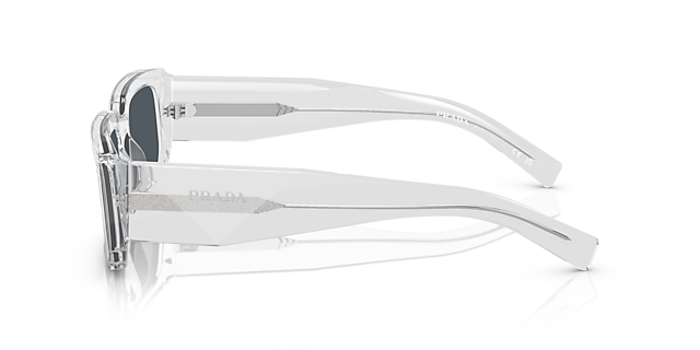 PR 06YS Grau transparent AcetatSunglass Frames von B24, Seitenansicht