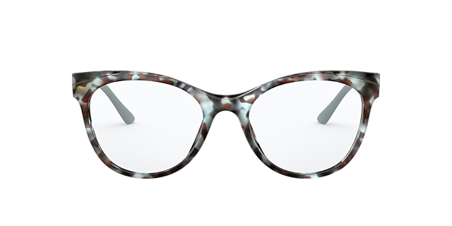 PR 05WV Blau & Braun AcetatEyeglass Frames von B24, Vorderansicht