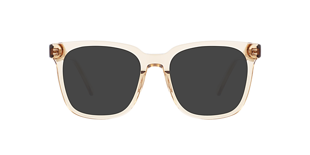 Stella Crystal Caramel AcetaatEyeglass Frames van B24, met getinte lenzen