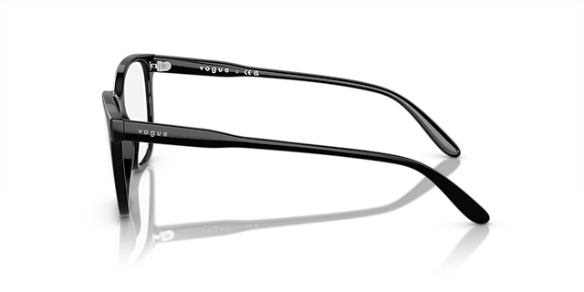 VO5518 Zwart KunststofEyeglass Frames van B24, Zijaanzicht