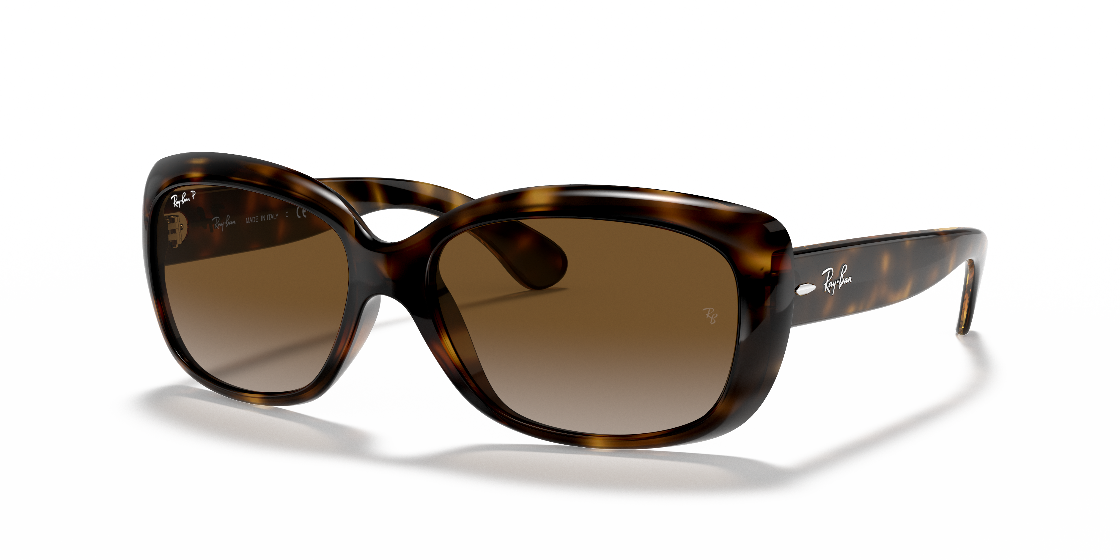 RB4101 Licht Havana KunststofSunglass Frames van B24, Hoekweergave