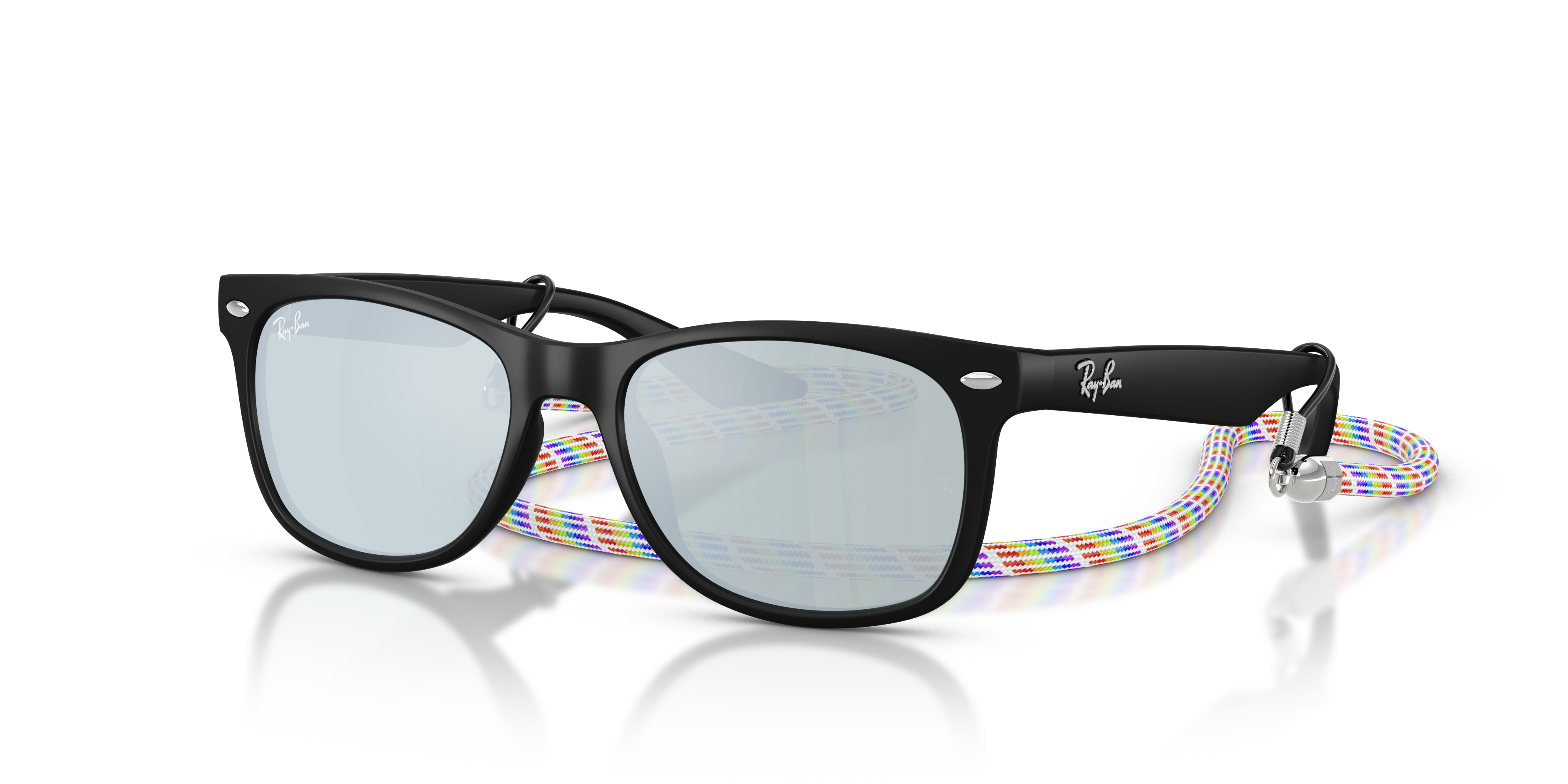 RB9052S Rubber Black KunststoffSunglass Frames von B24, Dreiviertelansicht