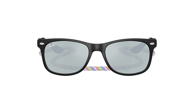 RB9052S Rubber zwart KunststofSunglass Frames van B24, met getinte lenzen