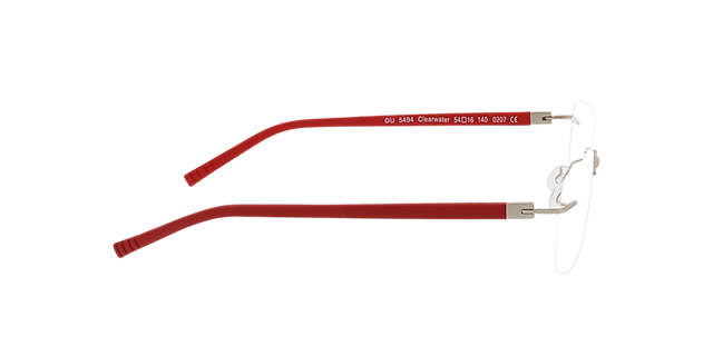 Clearwater Matgoud  &  rood MetaalEyeglass Frames van B24, Zijaanzicht