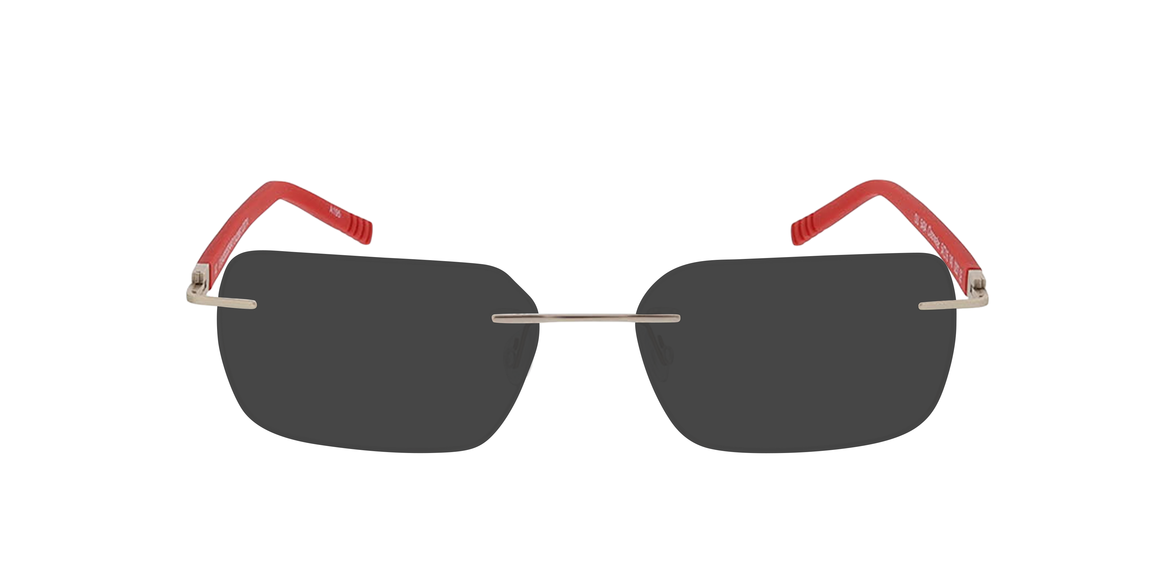 Clearwater Matgoud  &  rood MetaalEyeglass Frames van B24, met getinte lenzen