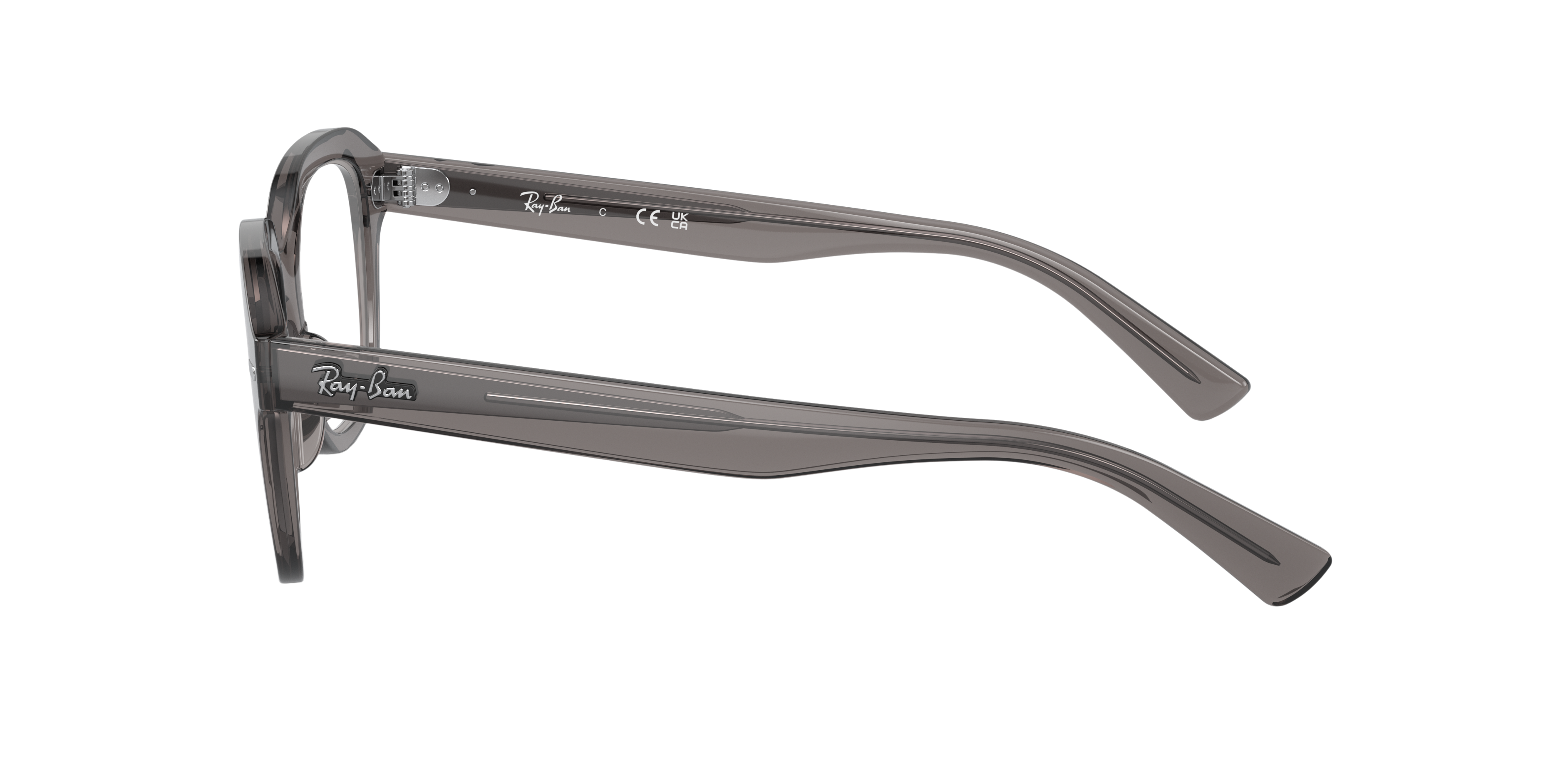 RB7215 Opal Dunkelgrau KunststoffEyeglass Frames von B24, Seitenansicht