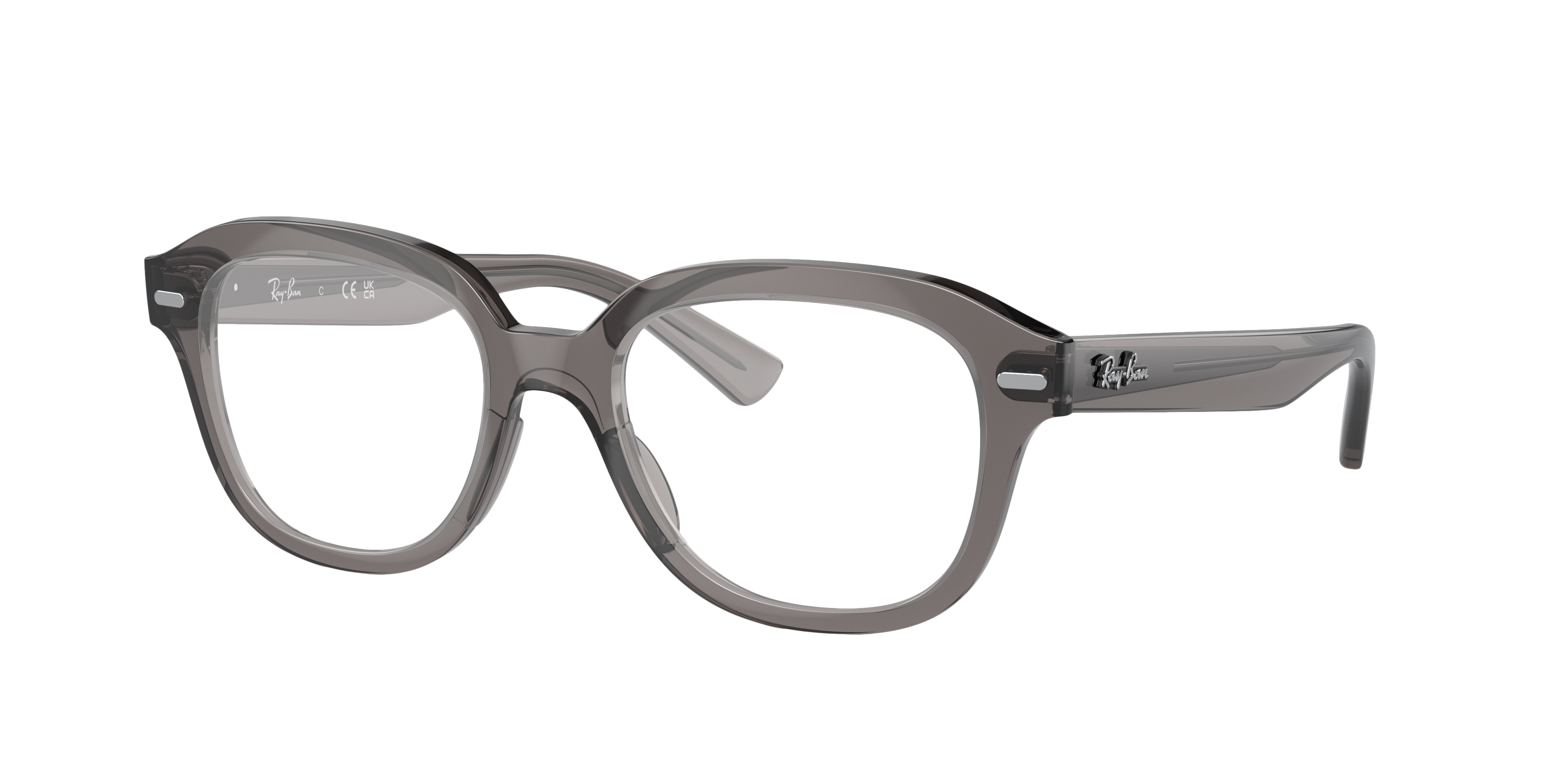 RB7215 Opal Dunkelgrau KunststoffEyeglass Frames von B24, Dreiviertelansicht