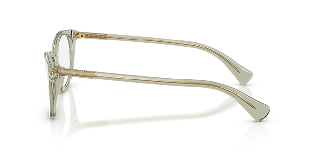 RA7146 Transparant groen AcetaatEyeglass Frames van B24, Zijaanzicht