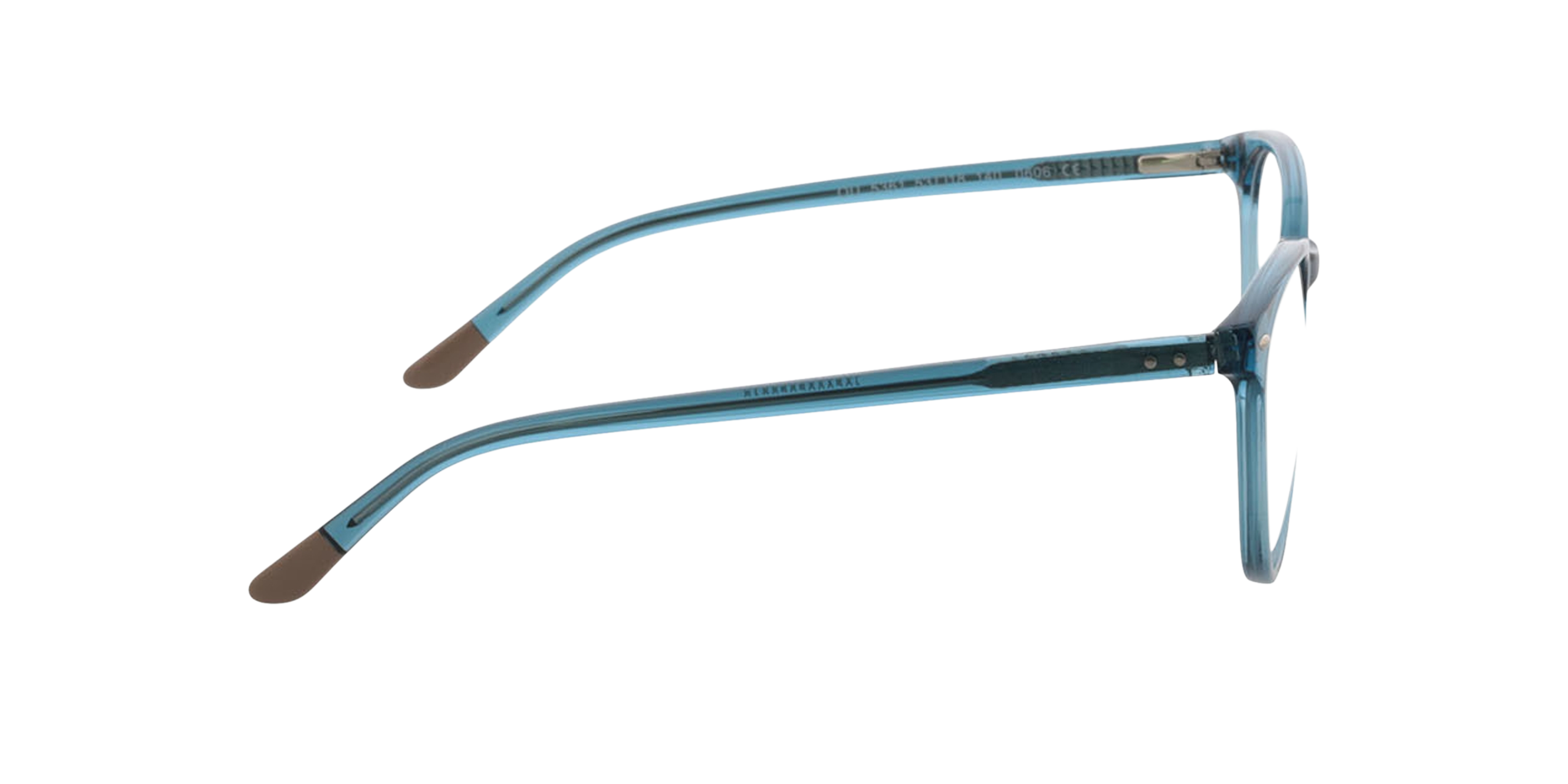 London Crystal Blue  &  Light Pink Tip AcetatEyeglass Frames von B24, Seitenansicht