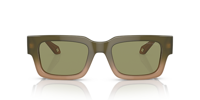 AR8184U Gradient Green & Brown AcetaatSunglass Frames van B24, Vooraanzicht