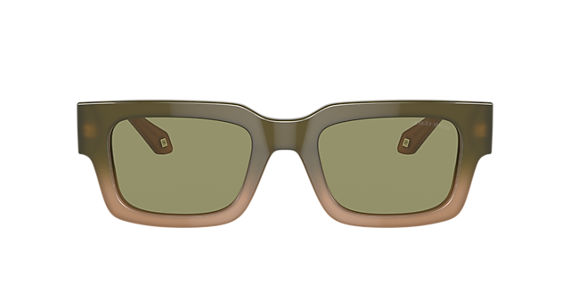 AR8184U Gradient Green & Brown AcetaatSunglass Frames van B24, met getinte lenzen