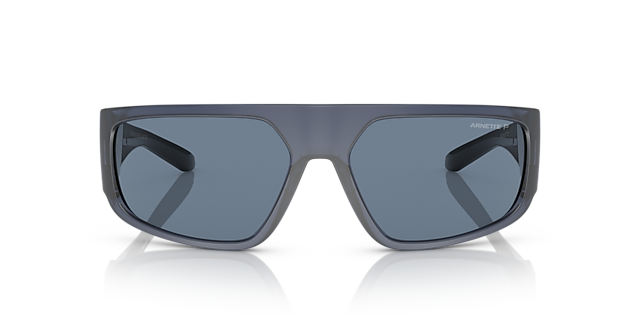 AN4304 Matte Transparent Blue KunststoffSunglass Frames von B24, Vorderansicht