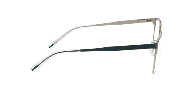Hamilton Matt Green & Matt Silver MetallEyeglass Frames von B24, Seitenansicht