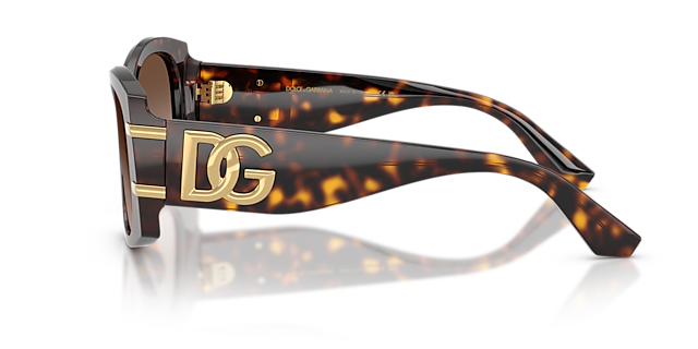 DG4501 Havana AcetaatSunglass Frames van B24, Zijaanzicht