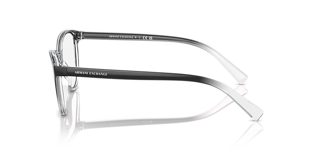 AX3053 Black & Grey KunststoffEyeglass Frames von B24, Seitenansicht