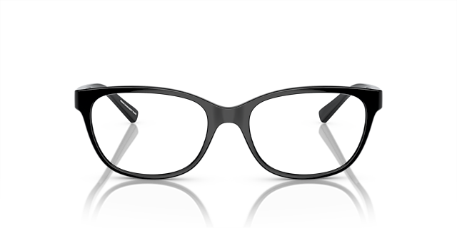 AX3037 Schwarz glänzend KunststoffEyeglass Frames von B24, Vorderansicht
