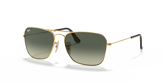 RB3136 Arista goud MetaalSunglass Frames van B24, Hoekweergave