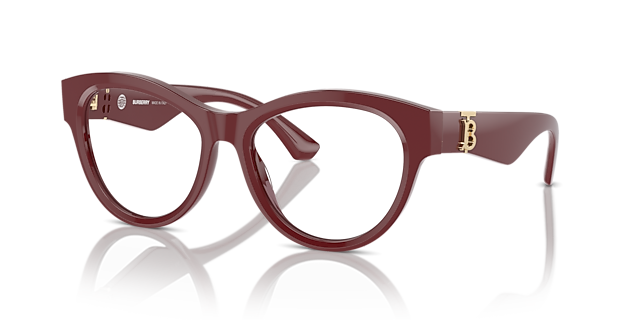 BE2404 Bordeaux AcetatEyeglass Frames von B24, Dreiviertelansicht