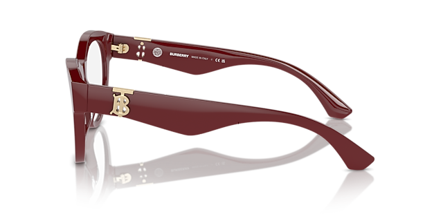 BE2404 Bordeaux AcetatEyeglass Frames von B24, Seitenansicht